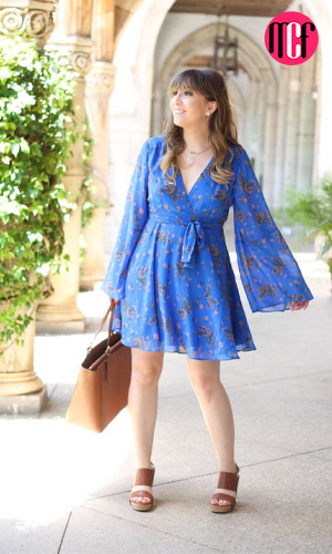 Free Style Bell Sleeves Dress